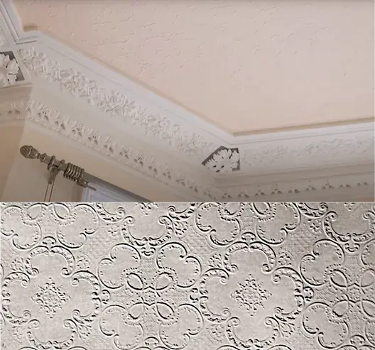Lincrusta Ceiling Design Circa Identified As Lignomur Uk